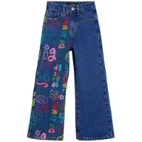 Desigual , calças de ganga happy, Infantil, Azul, 3/4