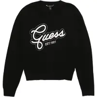 GUESS Sweatshirt preto / branco