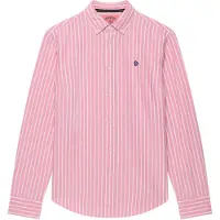 Superdry para mulher. W4010565A Camisa oxford de corte justo cor-de-rosa (XL), Casual, Algodão, Manga comprida