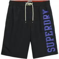 Superdry para homem. M3010268A Fato de banho Logo 19 preto (XL), Beachwear, Polister Reciclado