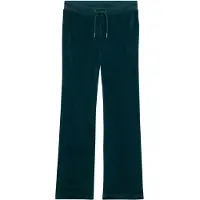 Superdry para mulher. W7011203A Calça Jogger Velour Wide Leg verde (XS), Casual, Algodão