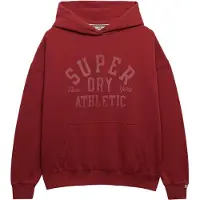 Superdry para mulher. W2012452A Camisola descontraída Athletic em cor de vinho (XL), Casual, Algodão, Borgonha