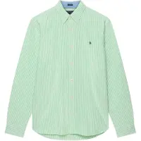 Superdry para homem. M4011100A Camisa Preppy Oxford verde (S), Casual, Algodão, Clássico, Manga comprida