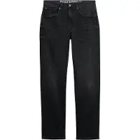 Superdry para homem. M7010887A Jeans Slim Straight Vintage preto (32/32), Casual, Algodão, Denim