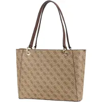 GUESS para mulher. HWBG9672250 Saco castanho Noelle (OSFA), Marrom, Casual, Poliuretano