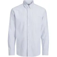 Jack & Jones Camisa 'JREBOSCAR' azul claro / branco