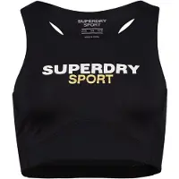 Superdry para mulher. WS311591A Soutien Core Active preto (S), Esportivo, Multisport, Polister Reciclado, Sustentável