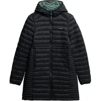 Superdry para mulher. W5011972A Capuz Fuji Lite Mid Padded Jacket preto (M), Casual, Náilon