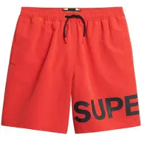 Superdry para homem. M3010244A Fato de banho gráfico vermelho (M), Beachwear, Polister Reciclado, Sustentável