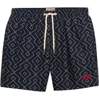 Superdry para homem. M3010262A Fato de banho Premium Printed 15 navy (L), Beachwear, Polister Reciclado, Marinho