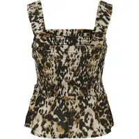 Kaffe Top 'KAAmber' conhaque / umbra / cappuccino / preto