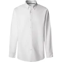 Pepe Jeans para homem. PM3090816 Camisa Cluny branca (XL), Branco, Casual, Algodão, Manga comprida