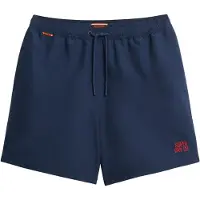 Superdry para homem. M3010256A Fato de banho Essential azul marinho (L), Beachwear, Polister Reciclado, Sustentável