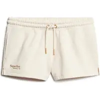 Superdry para mulher. W7110427A Calções com logótipo Essential bege (XL), Casual, Algodão