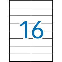 APLI Etiquetas | 105 x 37 mm Brancas 1.600 etiquetas