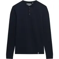 Superdry para homem. M6010903A Camisola da loja do comerciante Grandad navy (XL), Casual, Algodão, Manga comprida, Marinho