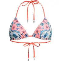 Superdry para mulher. W3010397A Top biquíni triangular com alças cor-de-rosa (S), Beachwear, Polister Reciclado, Sustentável