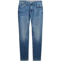 Superdry para homem. M7011420A Calças de ganga skinny azuis vintage (30/32), Azul, Casual, Algodão, Denim