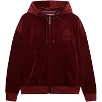 Superdry para mulher. W2012544A Capuz de veludo Country Club vermelho (L), Casual, Poliéster