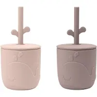 Done by Deer Xícara Straw 2 Pack Wally