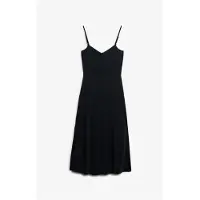 Superdry para mulher. W8011419A Vestido de malha preto com costas abertas (S), Casual, Viscoso, Modal, Sem mangas / correias