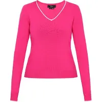 Faina Pullover fúcsia / branco
