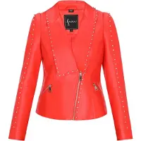 Faina Casaco meia-estação 'Fashion Look' vermelho-alaranjado