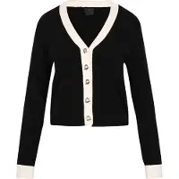 Dreimaster Klassik Casaco de malha 'Classic Look' preto / branco