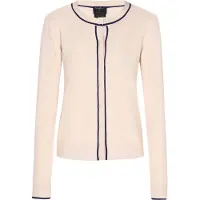 Dreimaster Klassik Casaco de malha creme / preto