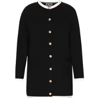 Dreimaster Maritim Casaco de malha preto / branco