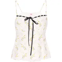 Mymo Top mistura de cores / branco