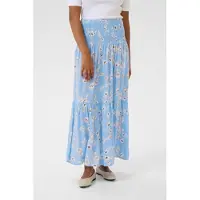 Kaffe Saia 'Maxi ' azul claro / branco