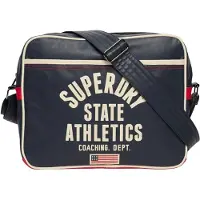 Superdry para mulher. W9110431A Bolsa Retro Alumni marinho (OSFA), Casual, Poliéster