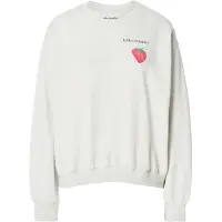 Lollys Laundry Sweatshirt 'Sydney' cinzento claro / azul-violeta / vermelho cereja
