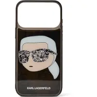 Karl Lagerfeld Capas para smartphones ' GLITTER IPHONE 17 PRO-MAX ' preto