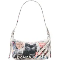 Desigual Mala de ombro pó / preto