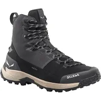 Salewa - Sapatos caminhada quentes - Puez Winter Mid Ptx W Black/Black para Mulher - Tamanho 4,5 UK - Preto