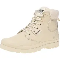 Palladium Botim com fivela 'Pampa' bege