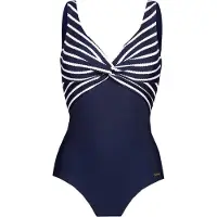 LASCANA Fato de banho navy / branco