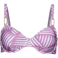 LASCANA Top de biquíni lilás / branco