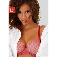 LASCANA Soutien 'Invisible Pink' vermelho