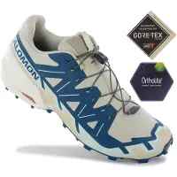 Salomon Sapatilha de corrida 'Speedcross 6' creme / safira