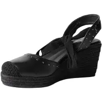 KOROSHI Sapatos abertos atrás preto
