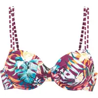 Venice beach Top de biquíni aqua / laranja / bordeaux / branco