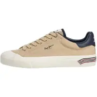 Pepe Jeans para homem. PMS300030 Tênis Taylor Break bege (45), Tecido, Plano, Cordão, Casual