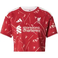 Adidas Camiseta De Manga Curta Feminina Casa Liverpool Fc 26/27 Crop