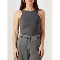 Coster Copenhagen Top ' CC Heart ' antracite