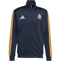 Adidas Casaco de treino em moletão 'REAL DNA' azul / azul escuro / amarelo escuro / branco