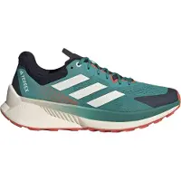 Adidas Sapatilha de corrida 'Soulstride Flow' jade / vermelho claro / preto / branco