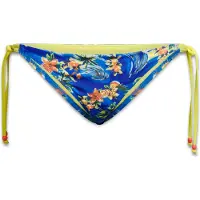 Superdry para mulher. W3010404A Calças de biquíni azuis com atilhos laterais (XL), Azul, Beachwear, Polister Reciclado, Sustentável